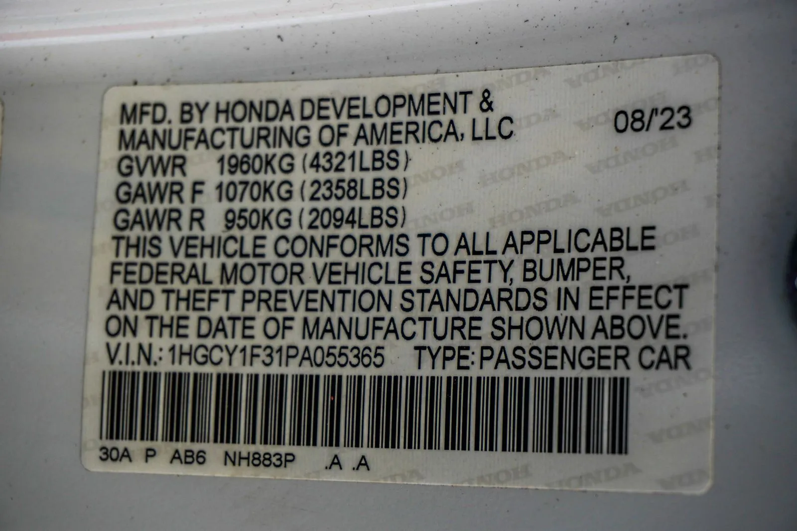 2023 Honda Accord EX, photo 41