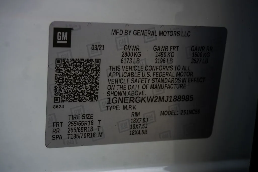 2021 Chevrolet Traverse LT, photo 37